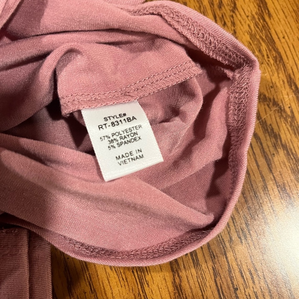 NWT Zenana Dusty Rose Bodysuit - Small - Picture 8 of 10